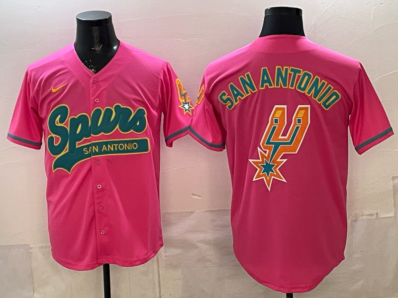 Men San Antonio Spurs Blank Pink Nike 2026 NBA Jersey 0408001